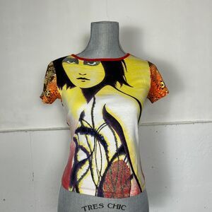 Euro Style J-Fashion Y2k  Women's multi T-shirt